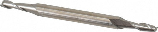 Cleveland C41043 Square End Mill 1/8" Dia, 3/8" LOC, 2 Flute, High Speed Steel