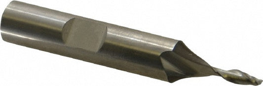 Cleveland C42602 Square End Mill 1/8" Dia, 3/8" LOC, 2 Flutes, Cobalt