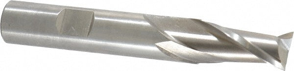 Cleveland C42616 Square End Mill 1/2'' Dia, 1'' LOC, 1/2'' Shank Dia, 3-1/4'' OAL, 2 Flutes, Cobalt