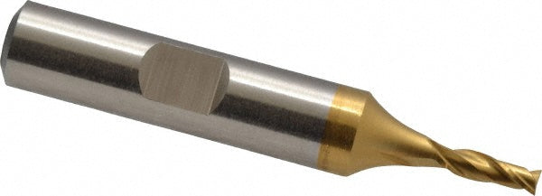 Cleveland C32498 Square End Mill 1/8'' Dia, 3/8'' LOC, 3/8'' Shank Dia, 2-5/16'' OAL, 2 Flutes, Cobalt