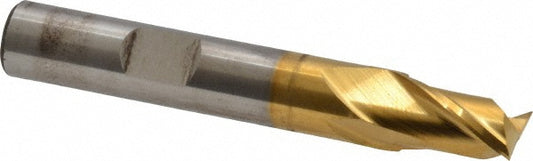 Cleveland C32513 Square End Mill 3/8'' Dia, 9/16'' LOC, 3/8'' Shank Dia, 2-1/2'' OAL, 2 Flutes, Cobalt