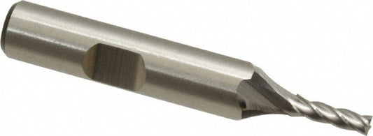 Cleveland C41243 Square End Mill 1/8'' Dia, 3/8'' LOC, 3/8'' Shank Dia, 2-5/16'' OAL, 4 Flutes, High Speed Steel