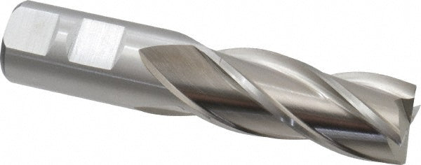 Cleveland C41268 Square End Mill 7/8'' Dia, 1-7/8'' LOC, 7/8'' Shank Dia, 4-1/8'' OAL, 4 Flutes, High Speed Steel