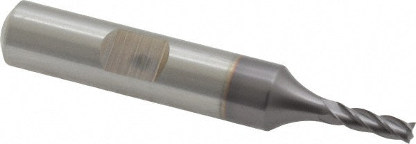 Cleveland C33240 Square End Mill 1/8" Dia, 3/8" LOC, 4 Flutes, High Speed Steel