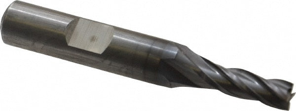 Cleveland C33247 Square End Mill 15/64'' Dia, 5/8'' LOC, 3/8'' Shank Dia, 2-7/16'' OAL, 4 Flutes, High Speed Steel