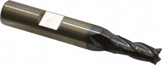 Cleveland C33248 Square End Mill 1/4" Dia, 5/8" LOC, 4 Flutes, High Speed Steel