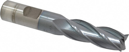 Cleveland C33270 Square End Mill 5/8" Dia, 1-5/8" LOC, 4 Flutes, High Speed Steel