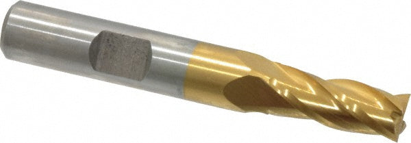 Cleveland C41523 Square End Mill 5/16" Dia, 3/4" LOC, 4 Flutes, High Speed Steel