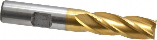 Cleveland C41525 Square End Mill 1/2" Dia, 1-1/4" LOC, 4 Flutes, High Speed Steel