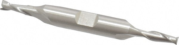 Cleveland C42054 Square End Mill 3/16'' Dia, 7/16'' LOC, 3/8'' Shank Dia, 3-1/4'' OAL, 2 Flutes, High Speed Steel
