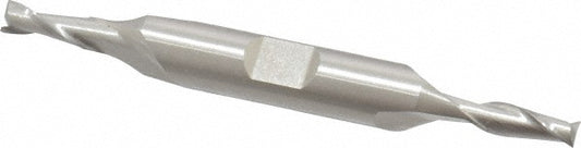 Cleveland C42054 Square End Mill 3/16'' Dia, 7/16'' LOC, 3/8'' Shank Dia, 3-1/4'' OAL, 2 Flutes, High Speed Steel