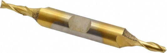 Cleveland C33650 Square End Mill 5/32'' Dia, 7/16'' LOC, 3/8'' Shank Dia, 3-1/8'' OAL, 2 Flutes, High Speed Steel