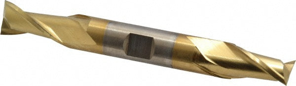 Cleveland C33672 Square End Mill 1/2'' Dia, 13/16'' LOC, 1/2'' Shank Dia, 4-1/8'' OAL, 2 Flutes, High Speed Steel