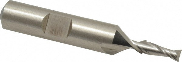 Cleveland C33730 Square End Mill 5/32'' Dia, 7/16'' LOC, 3/8'' Shank Dia, 2-3/8'' OAL, 2 Flutes, High Speed Steel