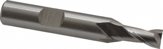 Cleveland C33736 Square End Mill 9/32'' Dia, 9/16'' LOC, 3/8'' Shank Dia, 2-1/2'' OAL, 2 Flutes, High Speed Steel