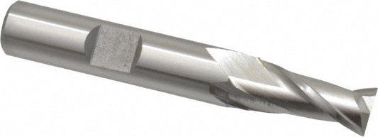 Cleveland C33739 Square End Mill 11/32'' Dia, 9/16'' LOC, 3/8'' Shank Dia, 2-1/2'' OAL, 2 Flutes, High Speed Steel