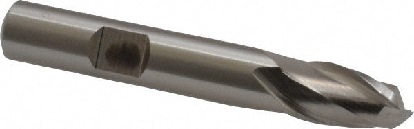 Cleveland C41612 Square End Mill 3/8'' Dia, 9/16'' LOC, 3/8'' Shank Dia, 2-1/2'' OAL, 2 Flutes, High Speed Steel