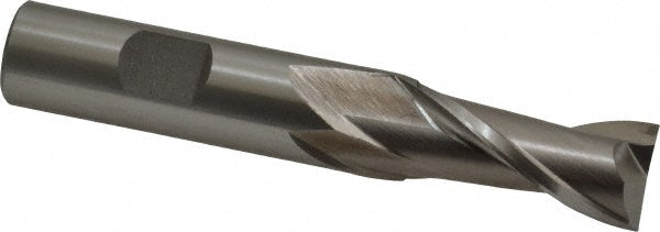 Cleveland C41623 Square End Mill 5/8'' Dia, 1-5/16'' LOC, 5/8'' Shank Dia, 3-3/4'' OAL, 2 Flutes, High Speed Steel