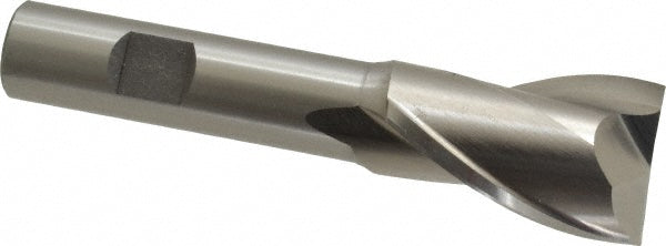 Cleveland C41641 Square End Mill 1'' Dia, 1-1/2'' LOC, 5/8'' Shank Dia, 4'' OAL, 2 Flutes, High Speed Steel