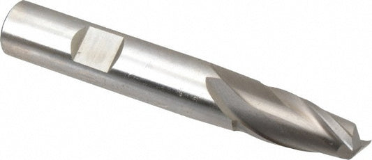 Cleveland C33744 Square End Mill 29/64" Dia, 13/16" LOC, 2 Flutes, High Speed Steel