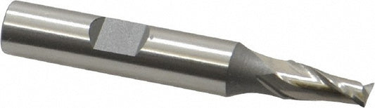 Cleveland C41676 1/4" Diam, 1/2" LOC, 2 Flute High Speed Steel Keyway End Mill