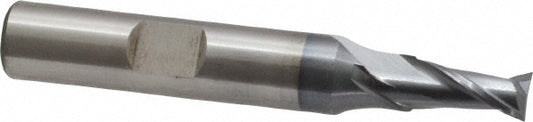 Cleveland C38960 1/4" Diam, 1/2" LOC, 2 Flute High Speed Steel Keyway End Mill