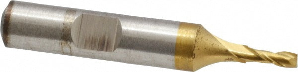 Cleveland C38932 1/8" Diam, 3/8" LOC, 2 Flute High Speed Steel Keyway End Mill