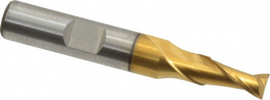 Cleveland C38935 1/4" Diam, 1/2" LOC, 2 Flute High Speed Steel Keyway End Mill