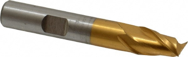 Cleveland C38939 3/8" Diam, 9/16" LOC, 2 Flute High Speed Steel Keyway End Mill