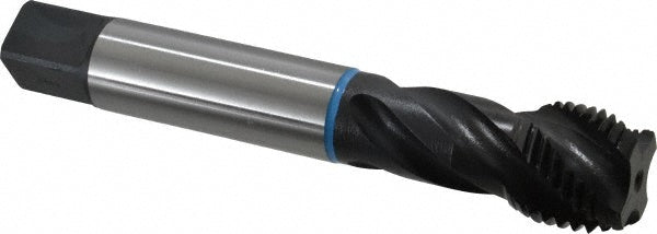 Emuge CU503200.5249 Spiral Flute Tap 1-1/4-8 UNS, 4 Flutes, Modified Bottoming, 2B Class of Fit, Cobalt, Oxide Coated