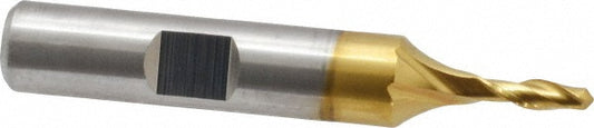Cleveland C39010 Ball End Mill 0.125" Dia, 0.375" LOC, 2 Flute, High Speed Steel