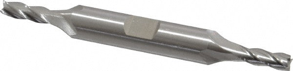 Cleveland C41204 Square End Mill 3/16'' Dia, 1/2'' LOC, 3/8'' Shank Dia, 3-1/4'' OAL, 4 Flutes, High Speed Steel