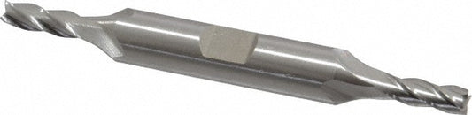 Cleveland C41204 Square End Mill 3/16'' Dia, 1/2'' LOC, 3/8'' Shank Dia, 3-1/4'' OAL, 4 Flutes, High Speed Steel