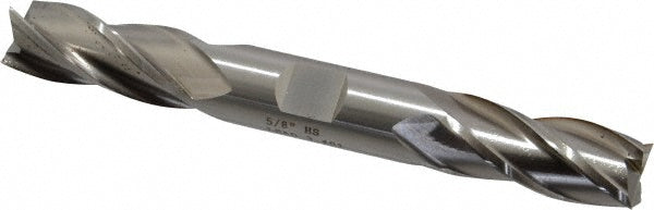 Cleveland C41219 Square End Mill 5/8'' Dia, 1-3/8'' LOC, 5/8'' Shank Dia, 5'' OAL, 4 Flutes, High Speed Steel