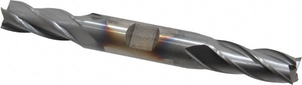 Cleveland C33120 Square End Mill 7/16'' Dia, 1'' LOC, 1/2'' Shank Dia, 4-1/2'' OAL, 4 Flutes, High Speed Steel