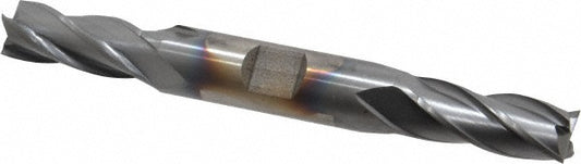 Cleveland C33120 Square End Mill 7/16'' Dia, 1'' LOC, 1/2'' Shank Dia, 4-1/2'' OAL, 4 Flutes, High Speed Steel