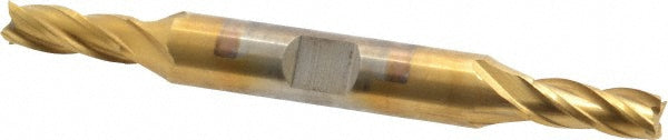 Cleveland C33067 Square End Mill 1/4'' Dia, 5/8'' LOC, 3/8'' Shank Dia, 3-3/8'' OAL, 4 Flutes, High Speed Steel
