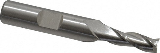 Cleveland C39642 Square End Mill 1/4'' Dia, 5/8'' LOC, 3/8'' Shank Dia, 2-7/16'' OAL, 3 Flutes, High Speed Steel