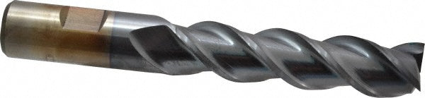 Cleveland C39717 Square End Mill 3/4'' Dia, 1-5/8'' LOC, 3/4'' Shank Dia, 3-7/8'' OAL, 3 Flutes, High Speed Steel