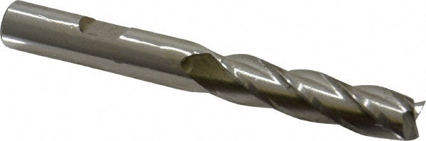 Cleveland C41331 Square End Mill 3/8'' Dia, 1-1/2'' LOC, 3/8'' Shank Dia, 3-1/4'' OAL, 4 Flutes, High Speed Steel