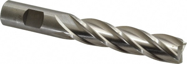 Cleveland C41341 Square End Mill 3/4'' Dia, 3'' LOC, 3/4'' Shank Dia, 5-1/4'' OAL, 4 Flutes, High Speed Steel