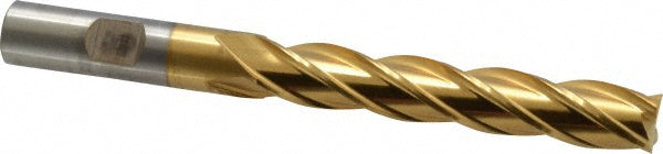 Cleveland C33448 Square End Mill 1/2" Dia, 3" LOC, 4 Flutes, High Speed Steel