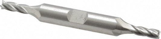 Cleveland C52172 Square End Mill 3/16'' Dia, 1/2'' LOC, 3/8'' Shank Dia, 3-1/4'' OAL, 4 Flutes, Cobalt