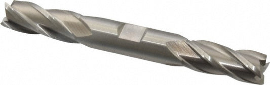 Cleveland C52182 Square End Mill 1/2'' Dia, 1'' LOC, 1/2'' Shank Dia, 4-1/2'' OAL, 4 Flutes, Cobalt
