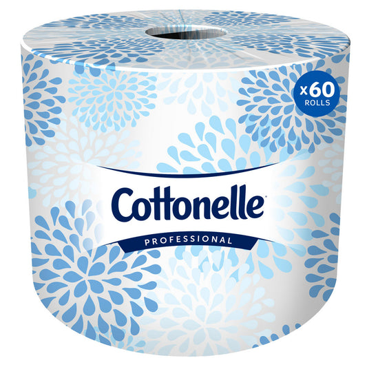 Cottonelle 17713 Bulk Toilet Paper Standard Toilet Paper Rolls, 2-ply, White