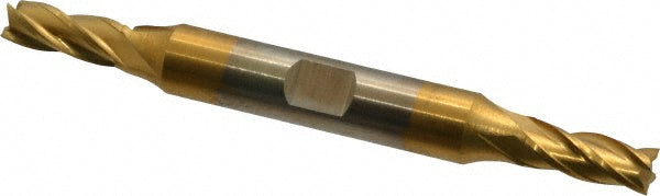Cleveland C32949 Square End Mill 1/4'' Dia, 5/8'' LOC, 3/8'' Shank Dia, 3-3/8'' OAL, 4 Flutes, Cobalt