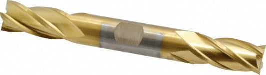 Cleveland C32965 Square End Mill 1/2'' Dia, 1'' LOC, 1/2'' Shank Dia, 4-1/2'' OAL, 4 Flutes, Cobalt