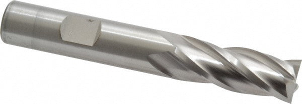 Cleveland C42699 Square End Mill 1/2'' Dia, 1-1/4'' LOC, 1/2'' Shank Dia, 3-1/4'' OAL, 4 Flutes, Cobalt