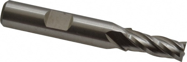 Cleveland C32562 Square End Mill 9/32'' Dia, 3/4'' LOC, 3/8'' Shank Dia, 2-1/2'' OAL, 4 Flutes, Cobalt