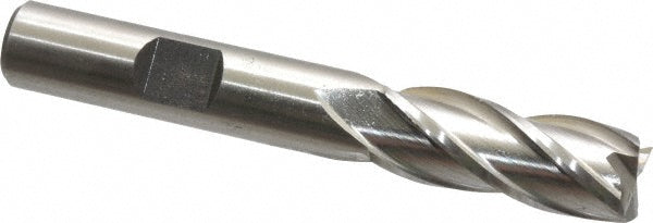 Cleveland C32568 Square End Mill 13/32'' Dia, 1'' LOC, 3/8'' Shank Dia, 2-11/16'' OAL, 4 Flutes, Cobalt